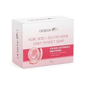 Buy DERMAFIRST Skin Lightening Soap, Kojic Acid & Glutathione, Anti ...
