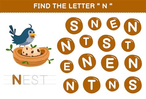 Lernspiel für Kinder Finden Sie den Buchstaben C mit niedlichem Cartoon ...