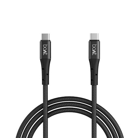 Buy boAt C300 Type C Cable, 60W/3A PD Fast Charging, 480 mbps Data Sync ...