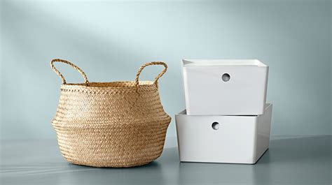 Gray Storage Basket, Pack Of 2 Felt Box Fabric Baskets, With Handle 全国 ...
