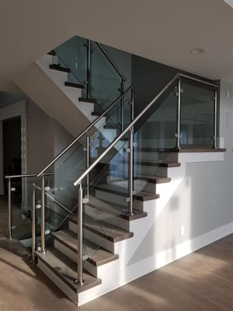 Ss Stair Railing With Glass - Glass Designs