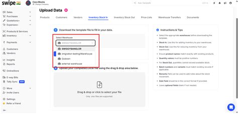 How to do Bulk upload stock In through Excel? - Inventory - Swipe