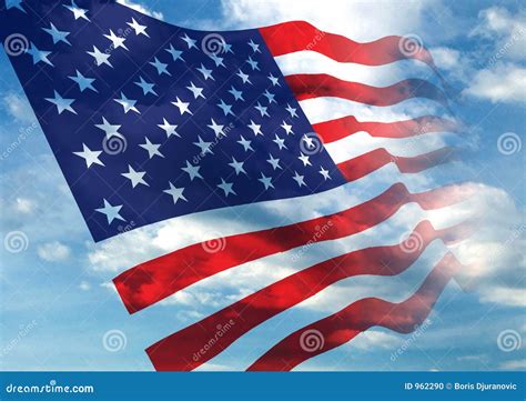 Guy Waving The American Flag