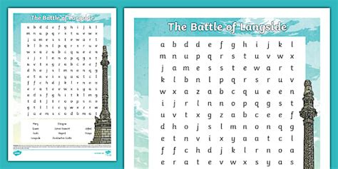 The Battle of Langside Word Search