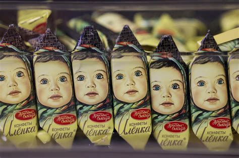 Bulk bins overflow with thousands of chocolates at Russian market ...
