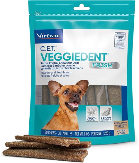 CET Veggiedent FR3SH Chews for Dogs - Dental & Digestive Support in 4 Sizes