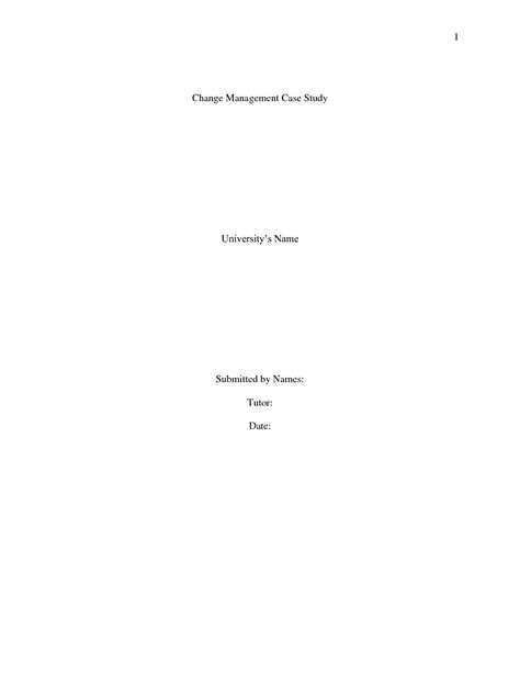 Image result for Change Management Case Study Examples