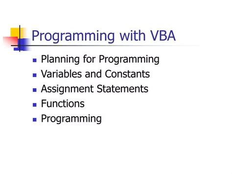 Programming in VBA 的图像结果