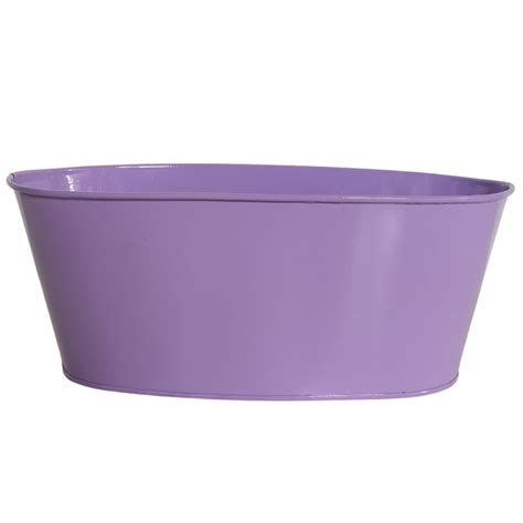 Lilac Oval Tin Trough - Versatile Metal Container for Floral Designs ...