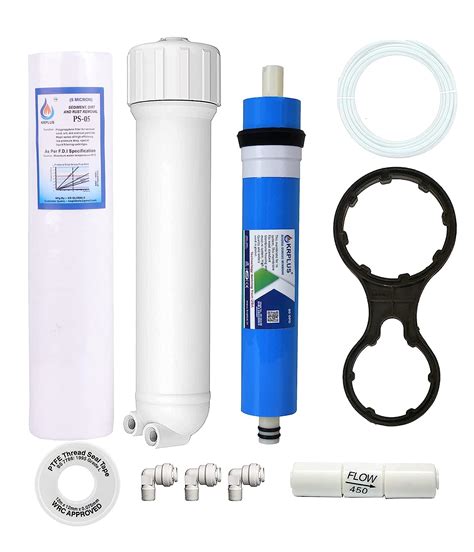 KRPLUS® RO Membrane 80 GPD with Housing, Spun Filter, Spanner Key ...