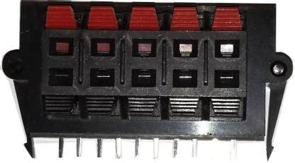 Diycart Speaker Socket 5 channel Connector 10 Terminal 10 Position PCB ...