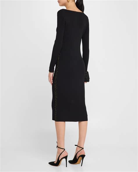 Elie Tahari The Maddie Sweetheart Midi Sweater Dress | Neiman Marcus