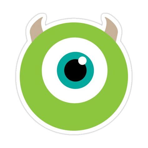 "Mike Wazowski Eye" Sticker for Sale by Jennifer Grismer | Disney ...