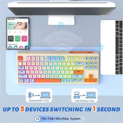 ATTACK SHARK Attack Shark X MAMBASNAKE M87 TKL– Dual Mode Wireless ...