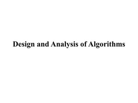 Image result for Design Analysis of Algorithms Tutorial