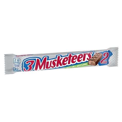3 Musketeers Sharing Size Chocolate Candy Bar 3.28 oz Pack of 2 - Walmart.com