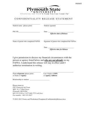 18 Printable confidentiality statement Forms and Templates - Fillable ...