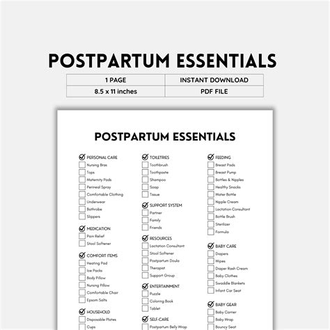 Postpartum Essentials, Postpartum Checklist, Postpartum Care, Mommy to ...