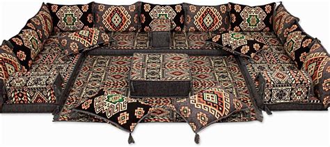 Mysticalanatolia Arabic Majlis Sofa Set, Arabic Cushions, Modular India ...