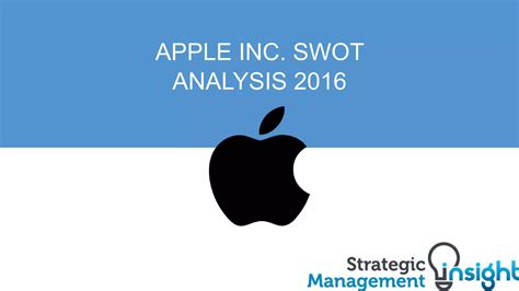 Apple swot analysis 2016 (FREE) | PPTX