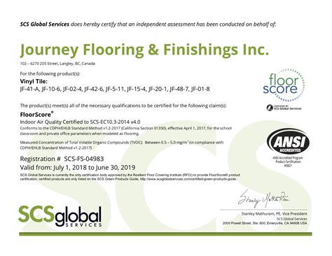 Floor Score | JOURNEY Flooring