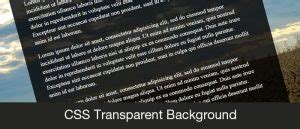 Image result for Transparent Background CSS
