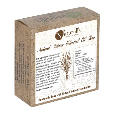 Buy Naturalis Handmade Soap With Natural Vetiver Essential Oil- For ...