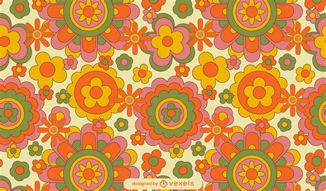 Image result for Retro Flower Pattern