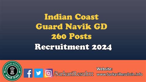 Indian Coast Guard Navik GD Stage II Result 2024