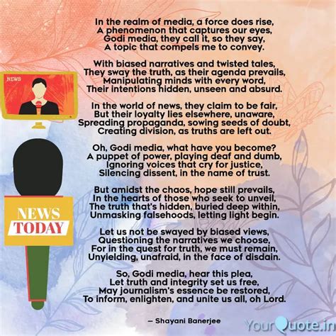 In the realm of media, a ... | Quotes & Writings by Shayani Banerjee ...