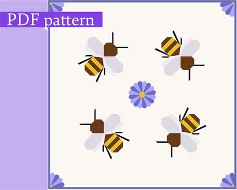 Image result for Free Bee Quilt Pattern
