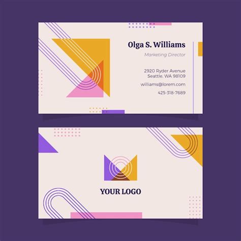 Business Card Design Vector 的图像结果