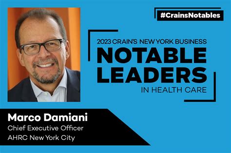 AHRC NYC's CEO, Marco Damiani Honored as One of Crain's New York ...