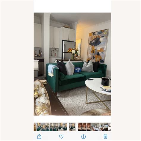 Wayfair Emerald Green Couch - AptDeco