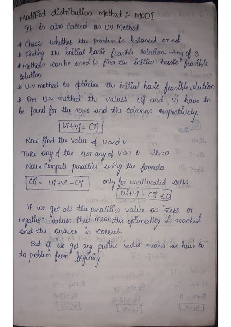 Image result for Modi Distribution Method