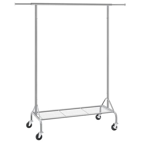 Buy SONGMICS Heavy Duty Metal Clothes Rail with Shoes Shelf, maximum ...