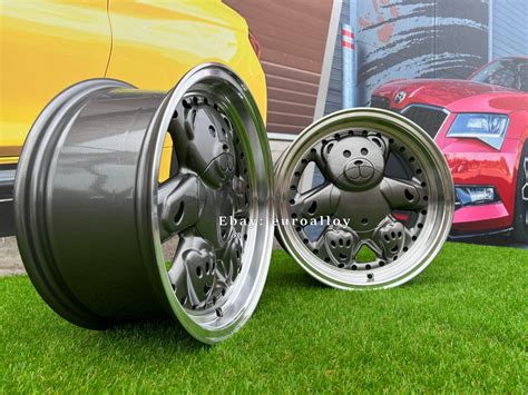 4 x 15 Inch 4x100 Teddy Bear Style Grey JDM Wheels: Fits For Honda Volkswagen | eBay UK