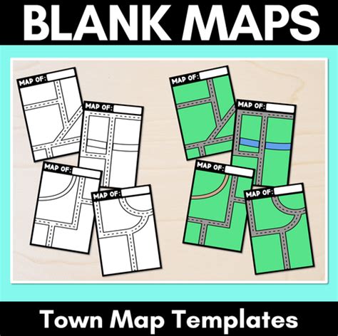 Image result for Basic Blank Town Map