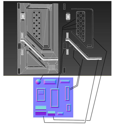 Unity Write Normal Shader 的图像结果
