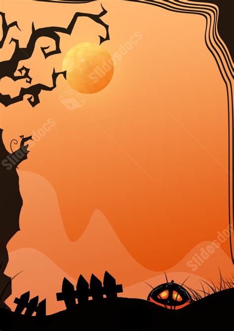Halloween Templates Microsoft Word Haunted House Halloween Border