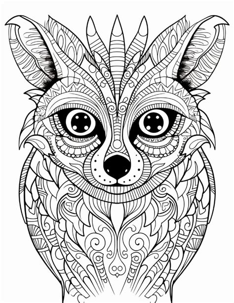 Animals Free Printable Adults Coloring Pages PDF