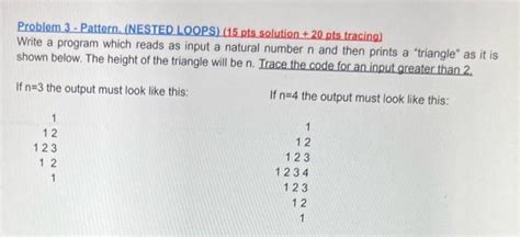 Nested Looping Pattern Class 9 的图像结果