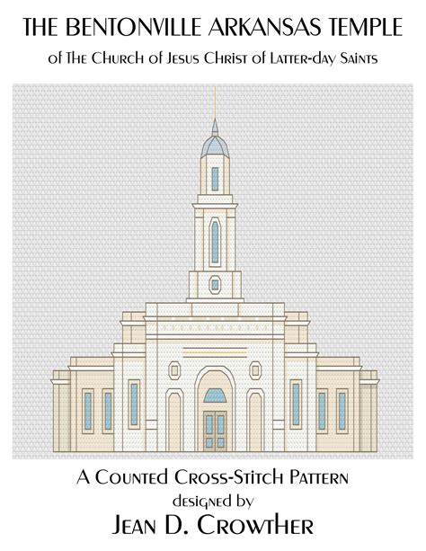LDS Bentonville Arkansas Temple Cross Stitch Pattern - Download