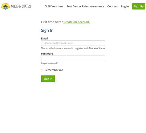 CLEP Acceptance Tool - Modern States