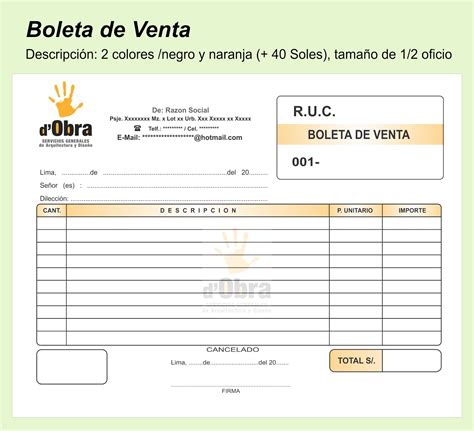 Boleta De Venta