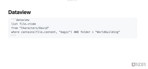 Dataview 的图像结果