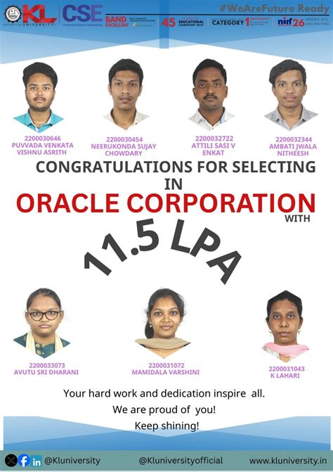 Career Progression for CSE Students - KL University