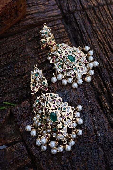 Malia Green & Red Gold Plated Jadau Necklace Set – Paisley Pop Shop