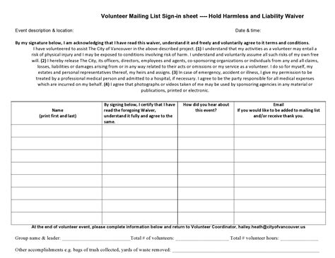 30 Best Email Sign Up Sheet Templates (Word/Excel)