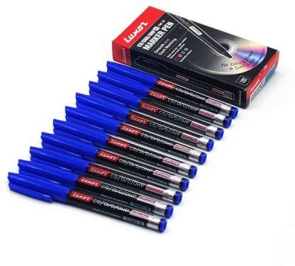 Flipkart.com | LUXOR CD/DVD/OHP Marker Pack Of 10 Blue - CD DVD Marker